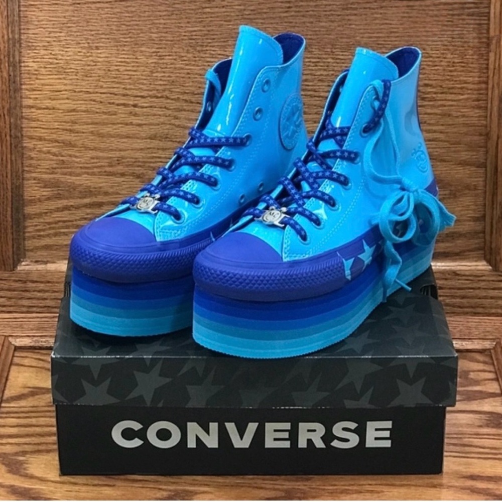 Converse CTAS Platform Hi Gnarly Blue Shoes